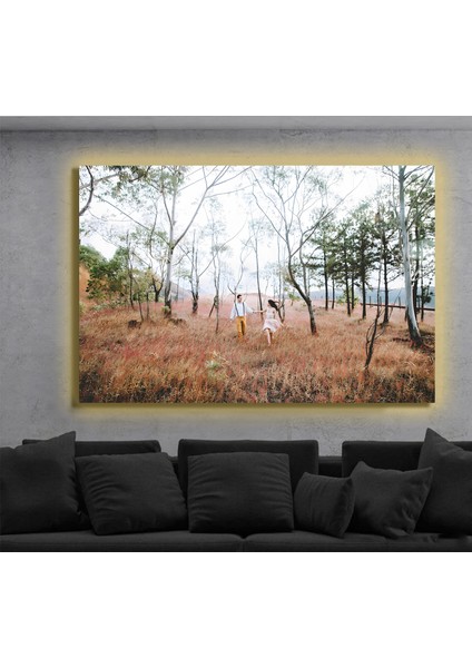 LED Işıklı Kanvas Tablo, 3D Dekoratif Baskılı Tablo Yapay Zeka Destekli Modern Tasarımlar 400