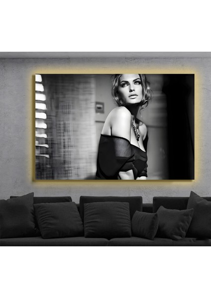 LED Işıklı Kanvas Tablo, 3D Dekoratif Baskılı Tablo Yapay Zeka Destekli Modern Tasarımlar 251