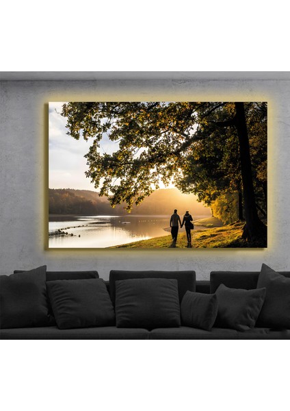 LED Işıklı Kanvas Tablo, 3D Dekoratif Baskılı Tablo Yapay Zeka Destekli Modern Tasarımlar 372