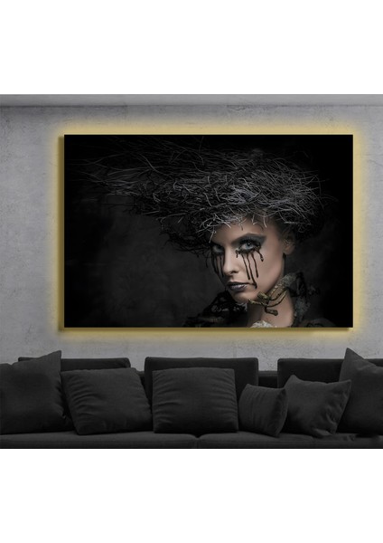 LED Işıklı Kanvas Tablo, 3D Dekoratif Baskılı Tablo Yapay Zeka Destekli Modern Tasarımlar 472