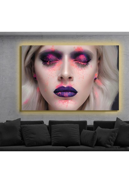 LED Işıklı Kanvas Tablo, 3D Dekoratif Baskılı Tablo Yapay Zeka Destekli Modern Tasarımlar 102