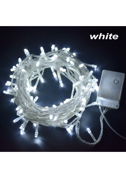 10 Metre LED Işık Beyaz LED Işık - Parti - Doğum Günü - Sünnet - Yılbaşı Ağacı Süsleme