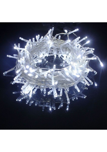 10 Metre LED Işık Beyaz LED Işık - Parti - Doğum Günü - Sünnet - Yılbaşı Ağacı Süsleme