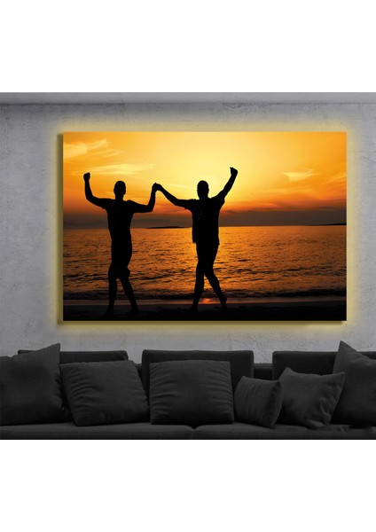 LED Işıklı Kanvas Tablo, 3D Dekoratif Baskılı Tablo Yapay Zeka Destekli Modern Tasarımlar 378