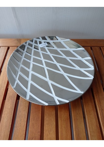 Dekoratif Gümüş Renk Sunum Tabağı , Objesi modelleri