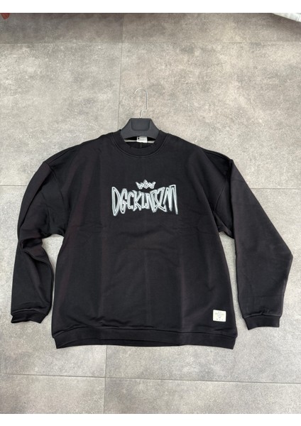 Erkek Dgcklnbzm Baskılı 3 Iplik Kalın Şardonlu Sweatshirt