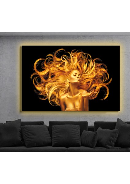 LED Işıklı Kanvas Tablo, 3D Dekoratif Baskılı Tablo Yapay Zeka Destekli Modern Tasarımlar 60