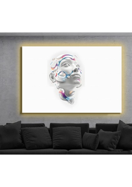 LED Işıklı Kanvas Tablo, 3D Dekoratif Baskılı Tablo Yapay Zeka Destekli Modern Tasarımlar 190