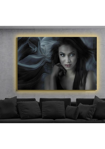 LED Işıklı Kanvas Tablo, 3D Dekoratif Baskılı Tablo Yapay Zeka Destekli Modern Tasarımlar 411