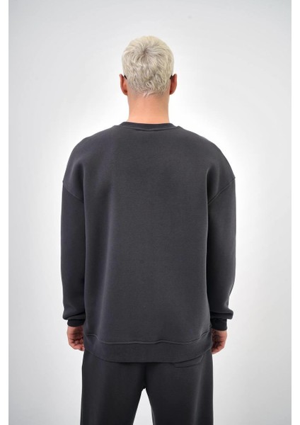 Erkek Basic Bisiklet Yaka Oversize Sweatshirt fiyatları