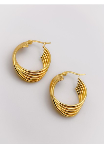 Çelik Küpe Beşli Sarmal Halka Küpe fırsatları