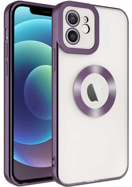 Tecno Spark 10C Kılıf Logo Yeri Açık Kamera Lens Korumalı Renkli Kenarlı Şeffaf Silikon