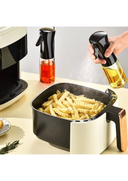 Cam Sprey Airfryer Yağdanlık | Zeytinyağı Sirke Yağ Püskürtücü | Fritöz Yağ Püskürtücü 300ML