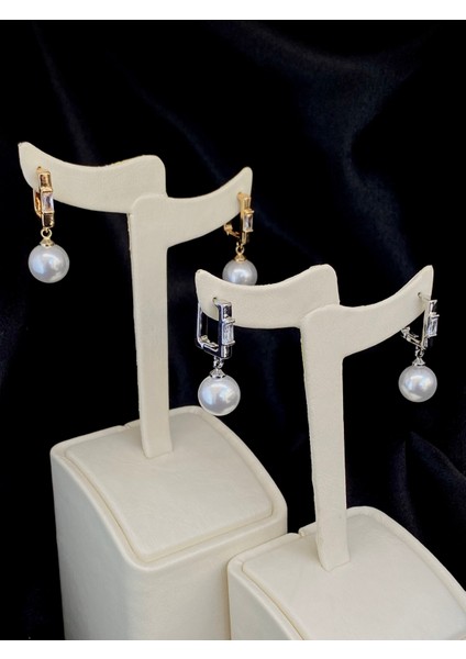 Baroque Zarif Model İncili Küpe