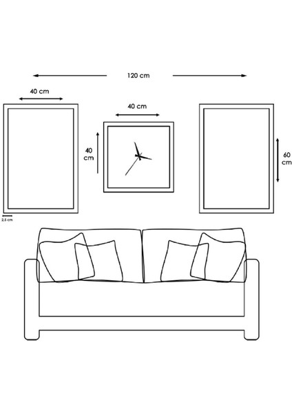 Mustafa Kemal Atatürk Aynalı Gold Pleksi Çerçeveli Mdf Tablo Ve Saat Seti fiyatları