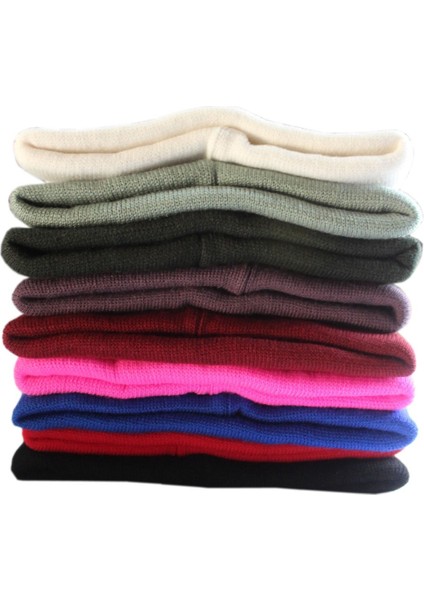 Yoncatoptan Unisex Kış ve Sonbahar Için Çift Kat Siyah Bere Yeni Üretim modelleri