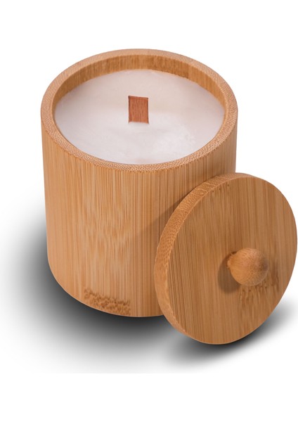 Aeris Bambu Ahşap Kavanoz Lavanta Kokulu Doğal Soya Mum fiyatları