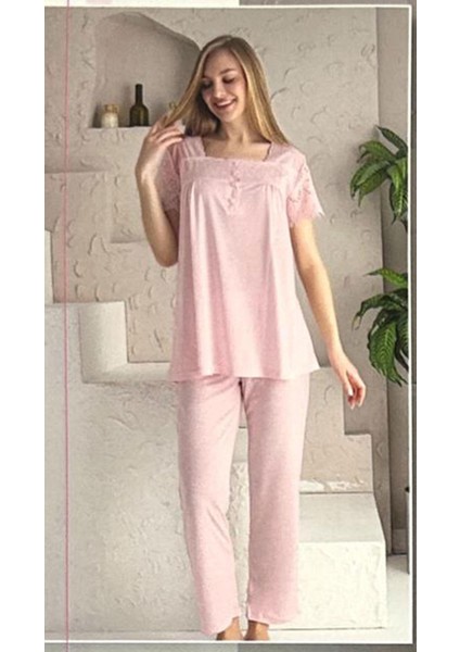 Limissi Kadın Aplike Pijama Takımı 23201