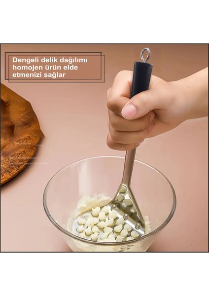 Çelik Metal Patates Ezici