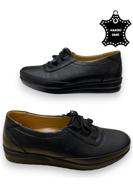 Günlük Kadın Hakiki Deri Comfort Tam Ortopedik Anne Ayakkabısı fırsatları