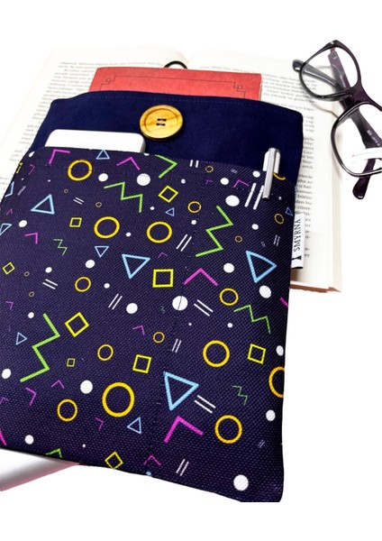 Kitap Kılıfı / Tablet Kılıfı / Ebook Kılıfı / Çok Amaçlı Kılıf ( Geometrik Minimal Şekiller ) fiyatları
