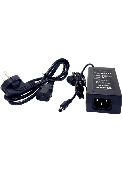 12 Volt 5 Amper 60 Watt Plastik Kasa Adaptör 5.5 x 2.5 mm Jack Fişli
