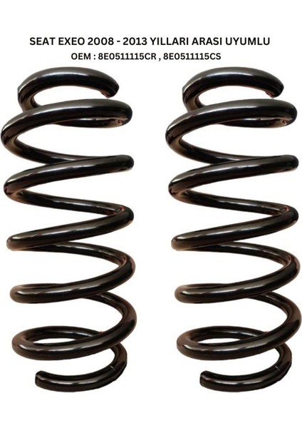 2008-2013 Seat Exeo Için Standart Yay ST102034R - 2 Adet Arka Helezon Yay Takımı fiyatları