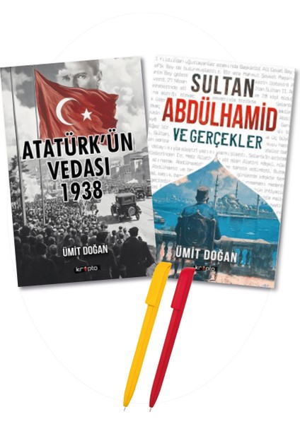 ÜMİT DOĞAN 2 Kitap YENİ(Sultan Abdülhamid ve Gerçekler+Atatürk’ün Vedası 1938) Araştırma Kitap
