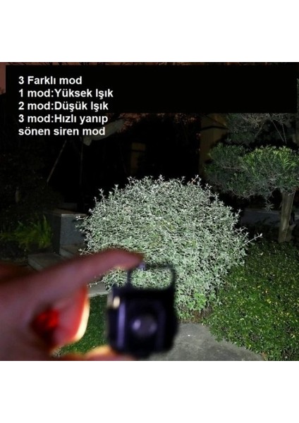 30 Ledli Mıknatıslı Mini Anahtarlık Flash Kamp Lambası