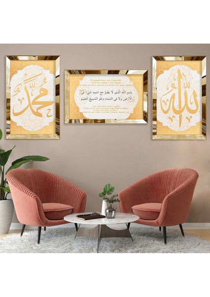 Hadis Dini Gold Pleksi Çerçeveli Tablo