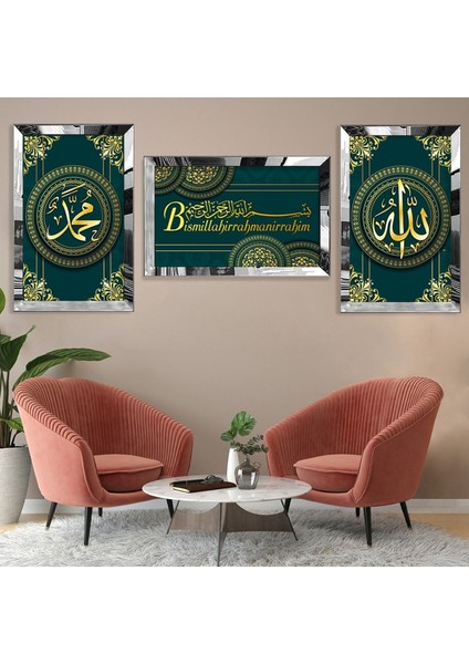 Bismillahirrahmanirrahim Gümüş Pleksi Çerçeveli Tablo fiyatları