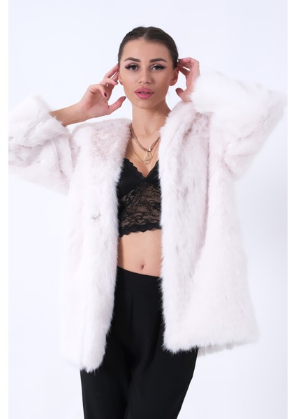 Ekru Uzun Lolita Kürk Kaban 31050729.147 modelleri