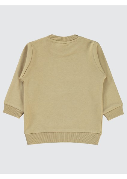 Erkek Bebek Sweatshirt 6-18 Ay Sütlükahve
