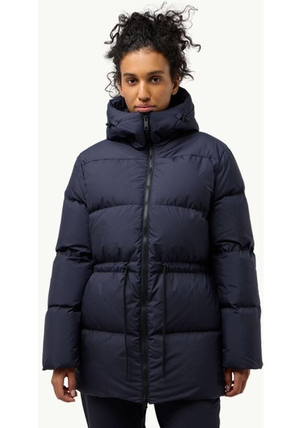 Lacivert Kadın Kapüşon Yaka Regular Fit Ceket A60213KIRSCHALLEE Jkt W
