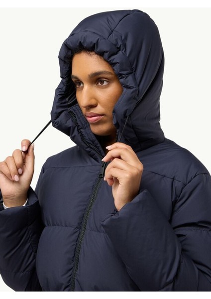 Lacivert Kadın Kapüşon Yaka Regular Fit Ceket A60213KIRSCHALLEE Jkt W modelleri