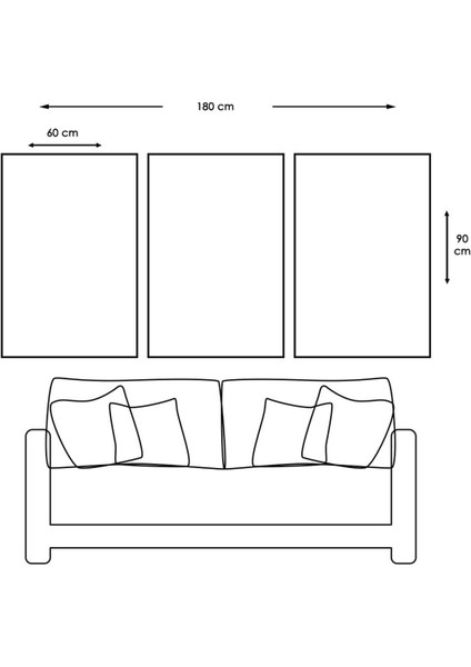3'lü Kanvas 40 X 60 Cm Esmaül Hüsna Tablosu fiyatları