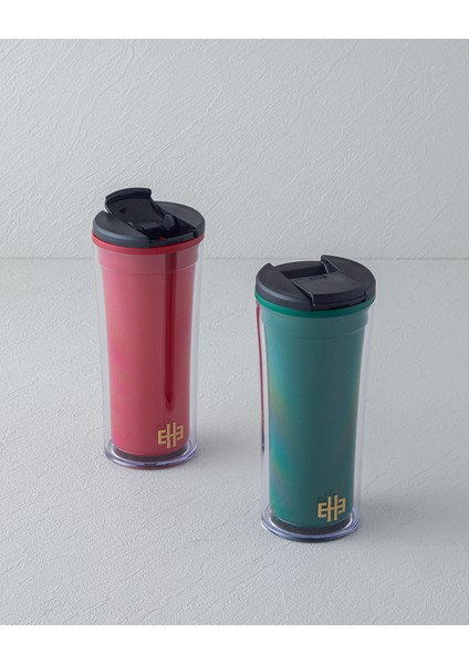 Good Mood Everyday Akrilik Travel Mug 350 ml Kırmızı
