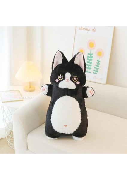 Siyah Kedi Peluş Yastık 21 ''uzun Kedi Yastık Sevimli Siyah Doldurulmuş Hayvanlar Peluşlar Kawaii Kedi Vücut Yastık Peluş Çocuklar Kızlar Için Doğum Günü Hedii1 (Yurt Dışından)