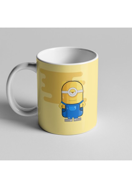 Despicable Me Minion Temalı Sevimli Kupa Seramik Kahve Mug