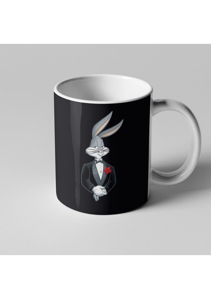 Bugs Bunny Smokinli Kupa Seramik Kahve Mug