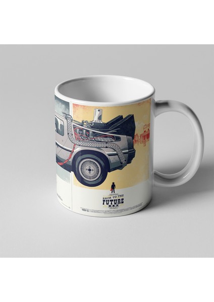 Back To The Future Poster Tasarımlı Kupa Seramik Kahve Mug