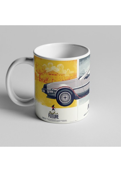 Back To The Future Poster Tasarımlı Kupa Seramik Kahve Mug