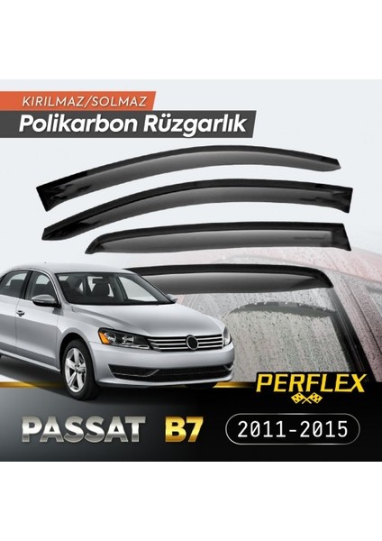 Vw Passat B7 2011-2015 Cam Rüzgarlığı V2 Düz