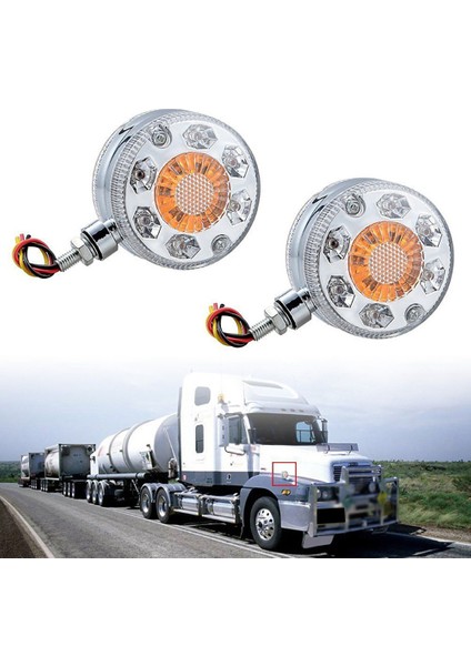 Römorklar Kamyon Traktörler Için 2 Adet 24V 24 LED Araç Kamyon Yan Işıklar (Yurt Dışından)