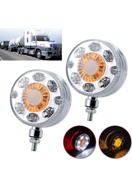 Römorklar Kamyon Traktörler Için 2 Adet 24V 24 LED Araç Kamyon Yan Işıklar (Yurt Dışından)