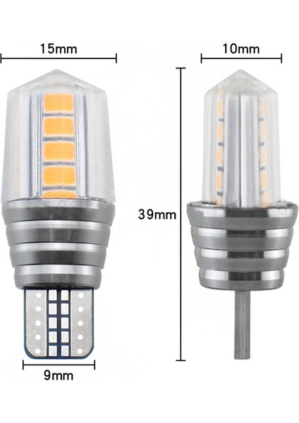 Adet T10 W5W 10LED Beyaz Gövde Fren Dönüş Sinyali Ampul Araba Park Park Lambaları Geri Vites Lambası Plaka Işık 12V-24V (Yurt Dışından) fiyatları