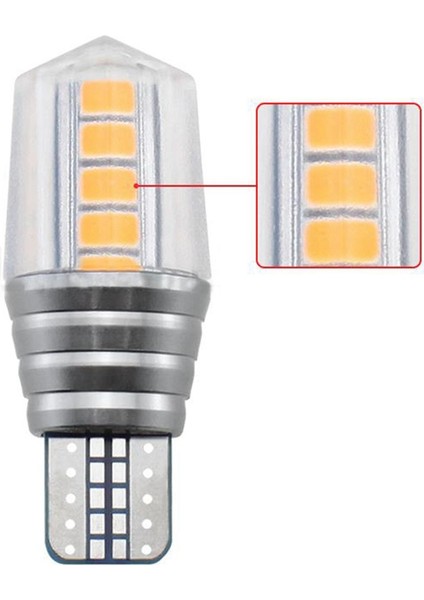Adet T10 W5W 10LED Beyaz Gövde Fren Dönüş Sinyali Ampul Araba Park Park Lambaları Geri Vites Lambası Plaka Işık 12V-24V (Yurt Dışından) fırsatları