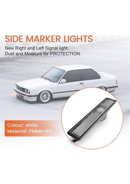 2x Beyaz Arka Yan Dönüş Sinyali Marker Işık Lambası-Bmw E30 E32 E34 (Yurt Dışından) fırsatları