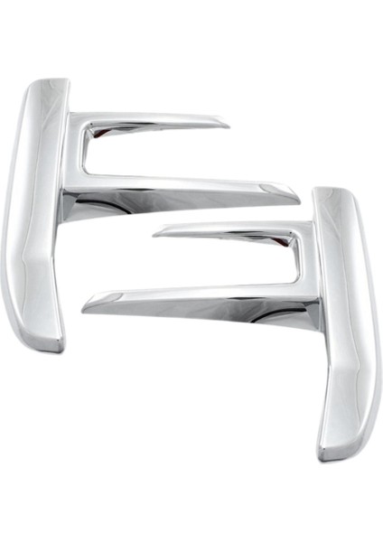 Toyota Için 2 Adet Arka Sis Lambası Çerçevesi Çizilmez Plaka Gümüş Abs (Yurt Dışından)