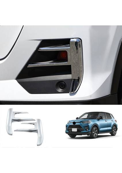 Toyota Için 2 Adet Arka Sis Lambası Çerçevesi Çizilmez Plaka Gümüş Abs (Yurt Dışından) fiyatları